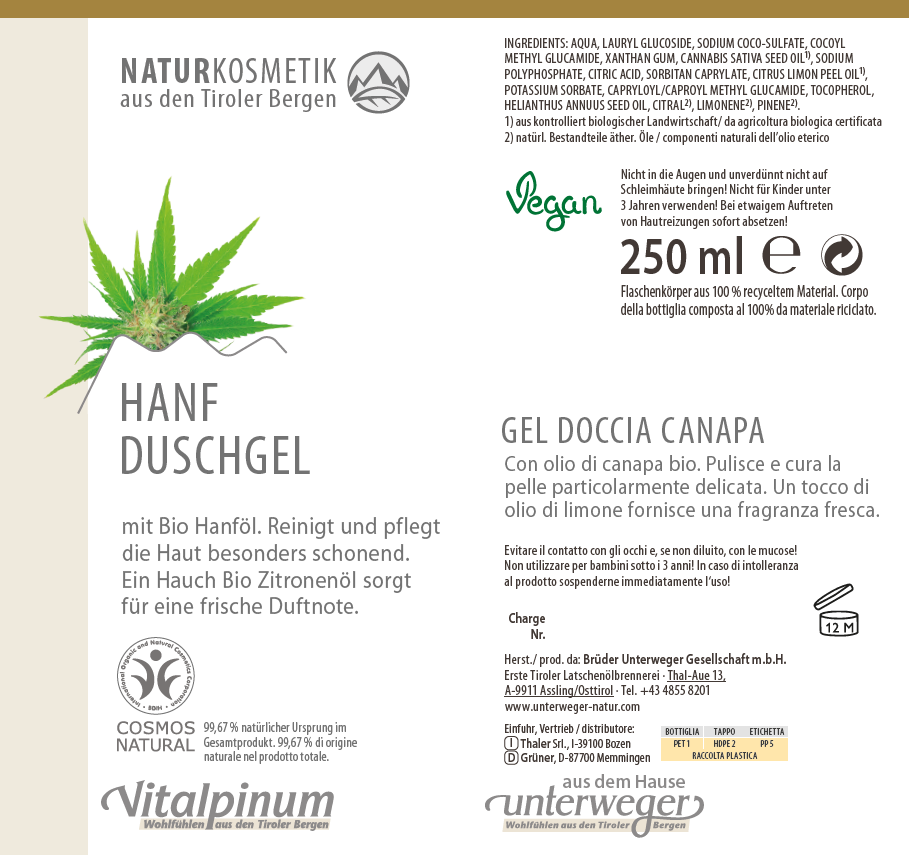 Hanf Duschgel